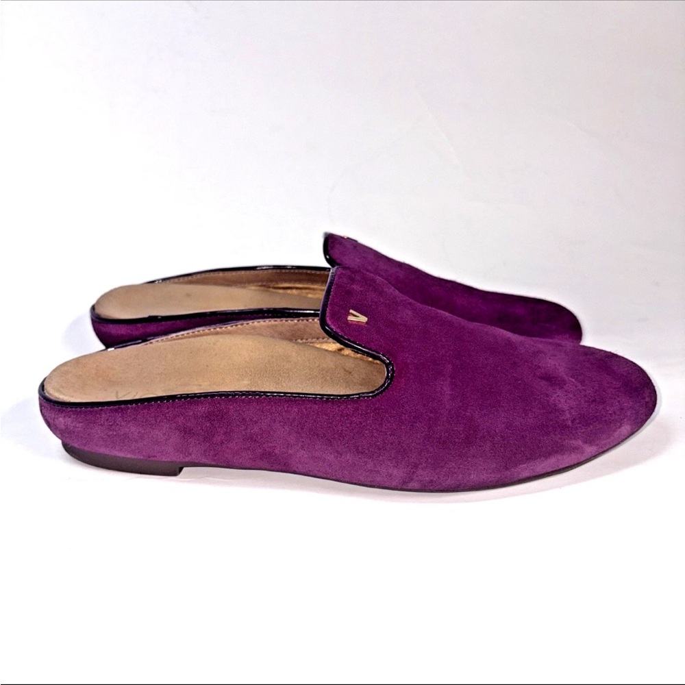 Vionic Womens 8.5 Carnegie Mules Loafers Shoes
Purple Suede comfort insole slide - Picture 2 of 12